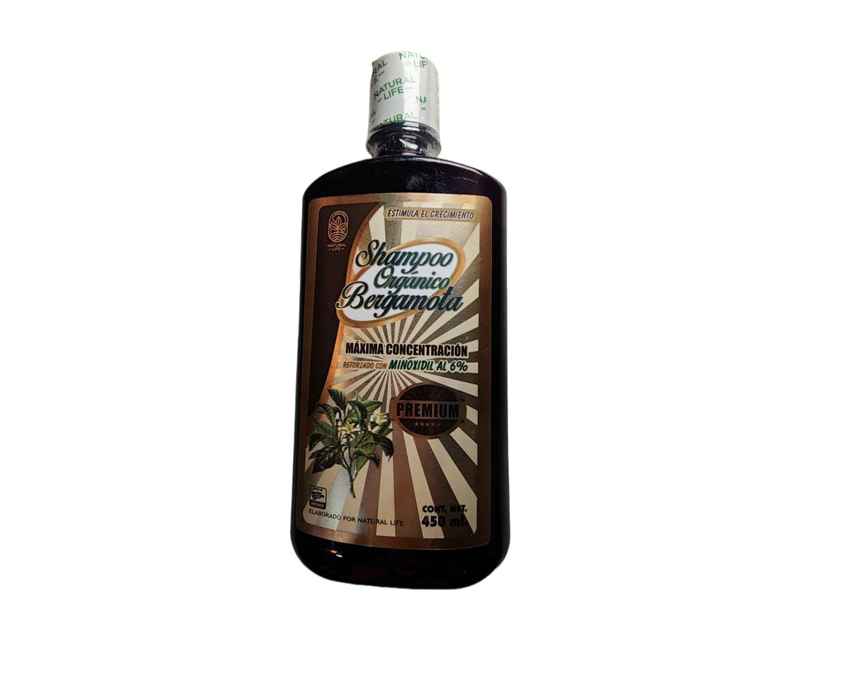 Shampoo Bergamota con Minoxidil 6 Paquete con 2 Botellas