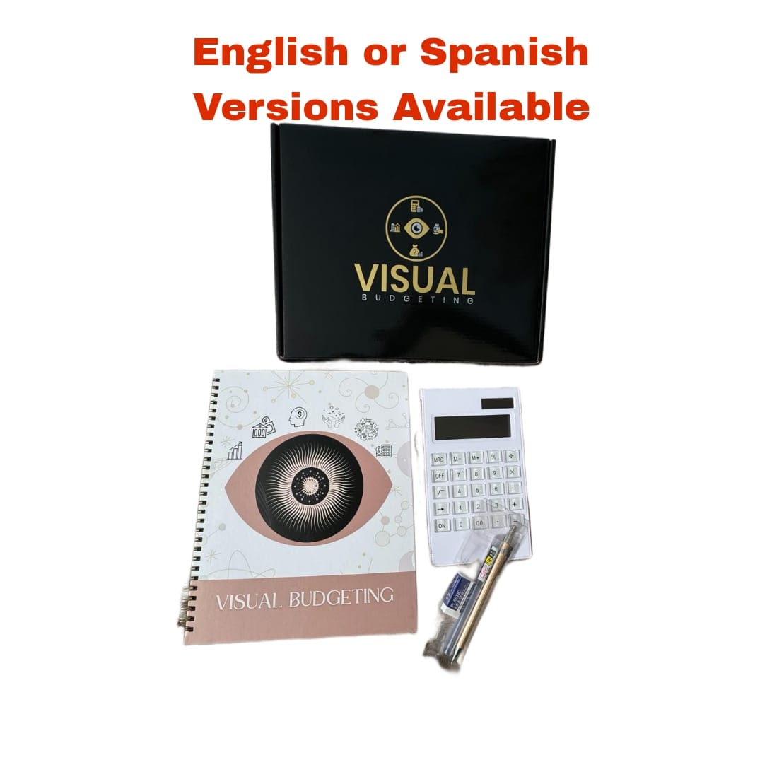 Visual Budget Planner Credit Info Hardcover 8x10 English OR Spanish Auto and Home Buyer Guide