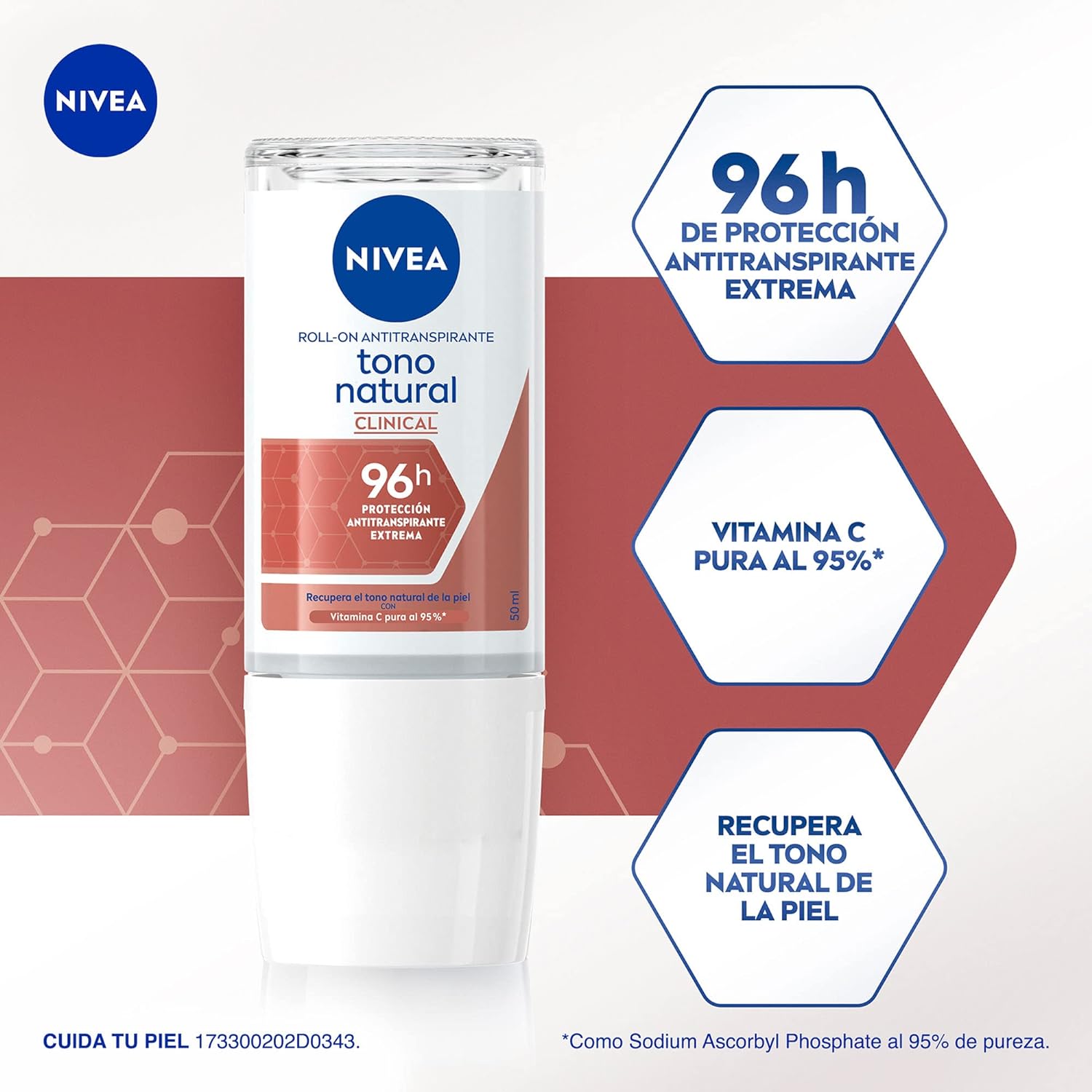 Nivea Pack of 2 Clinical Roll-On 95% Pure Vitamin C
